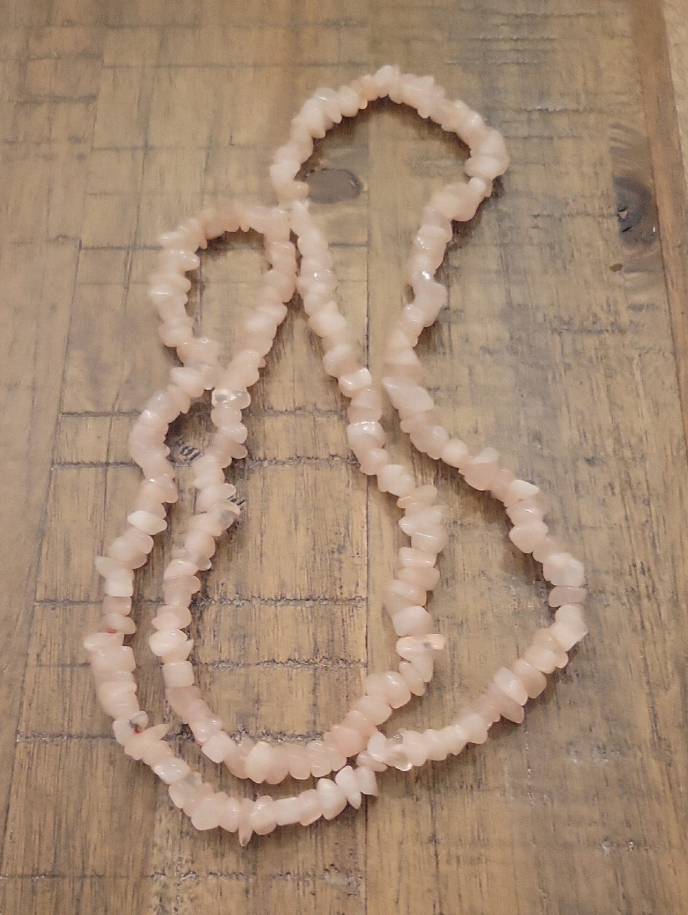 Pink Chip Beaded Necklace - Women's Jewelry